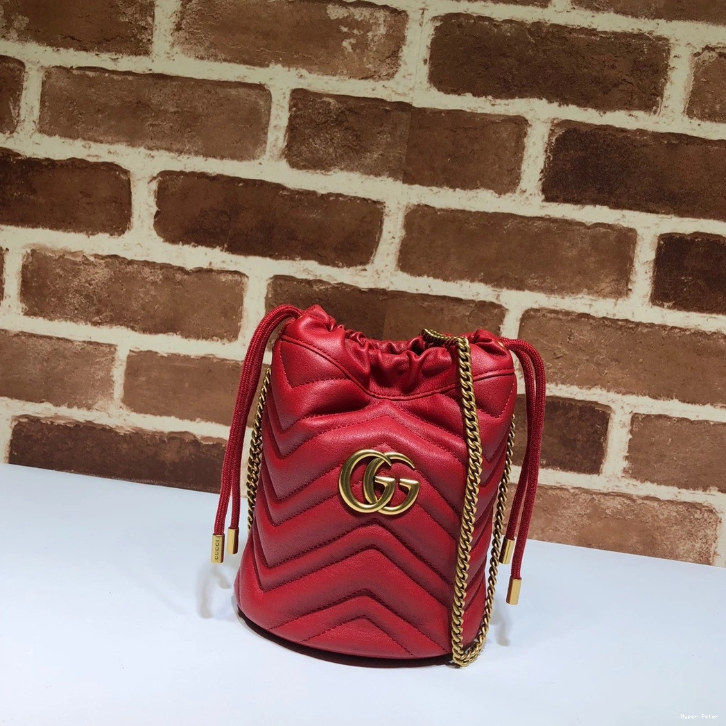 Hyperpeter mini GUCCI bag bucket GG Marmont 0711